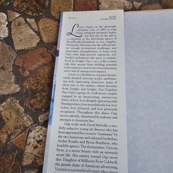 Judith Krantz "Lovers" First Edition Hardcover, Vintage - Picture 3 of 6